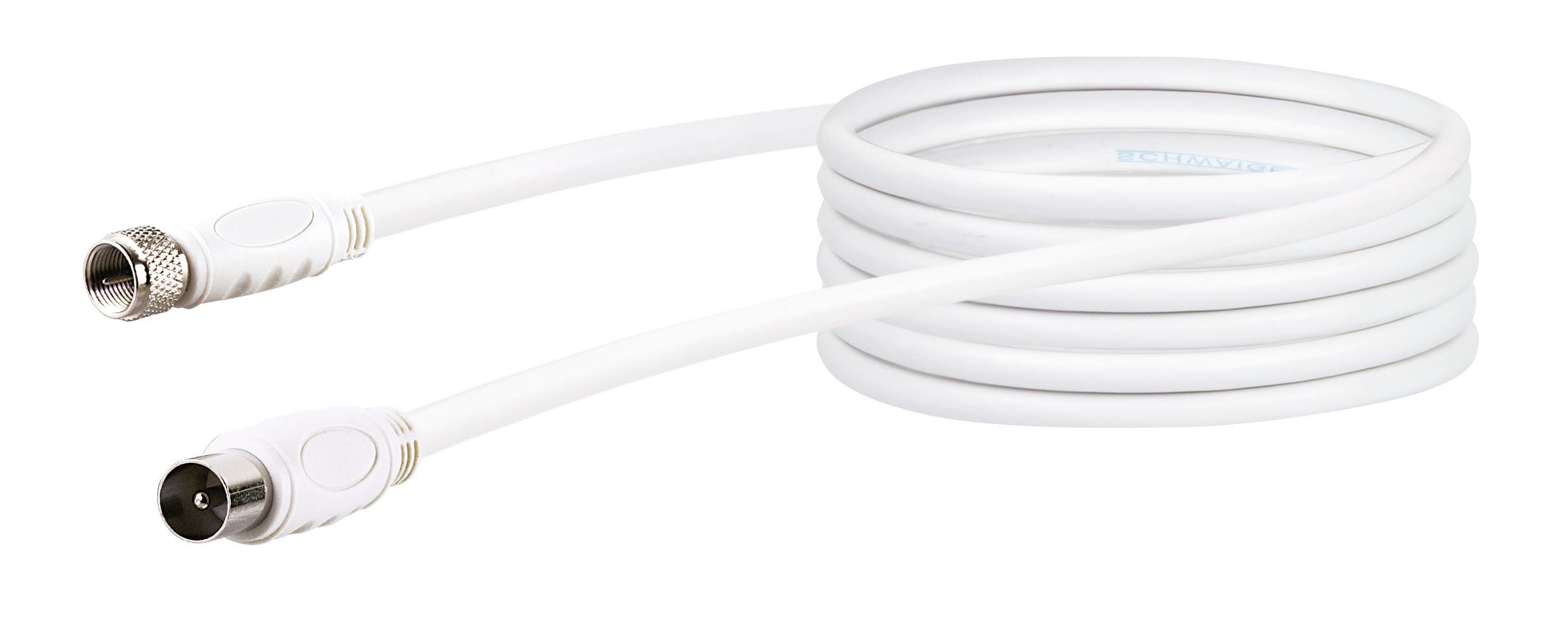 SAT/Antennen Adapterkabel (90 dB) KVCKHQ185 - F-Stecker > IEC Stecker, 5m