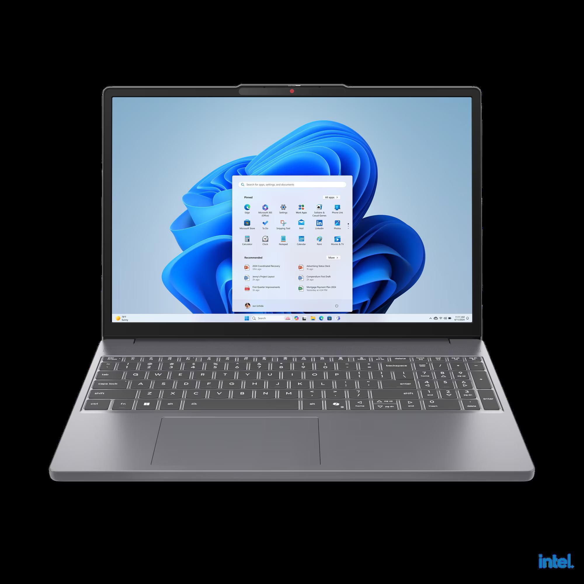 IdeaPad Slim 3 15IRH10, Luna Grey, 15,3 Zoll, WUXGA, Intel Core i5-13420H, 16GB, 1 TB SSD, Intel UHD