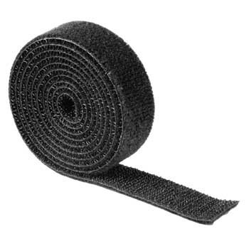 Klettband, universell, 1 m, schwarz