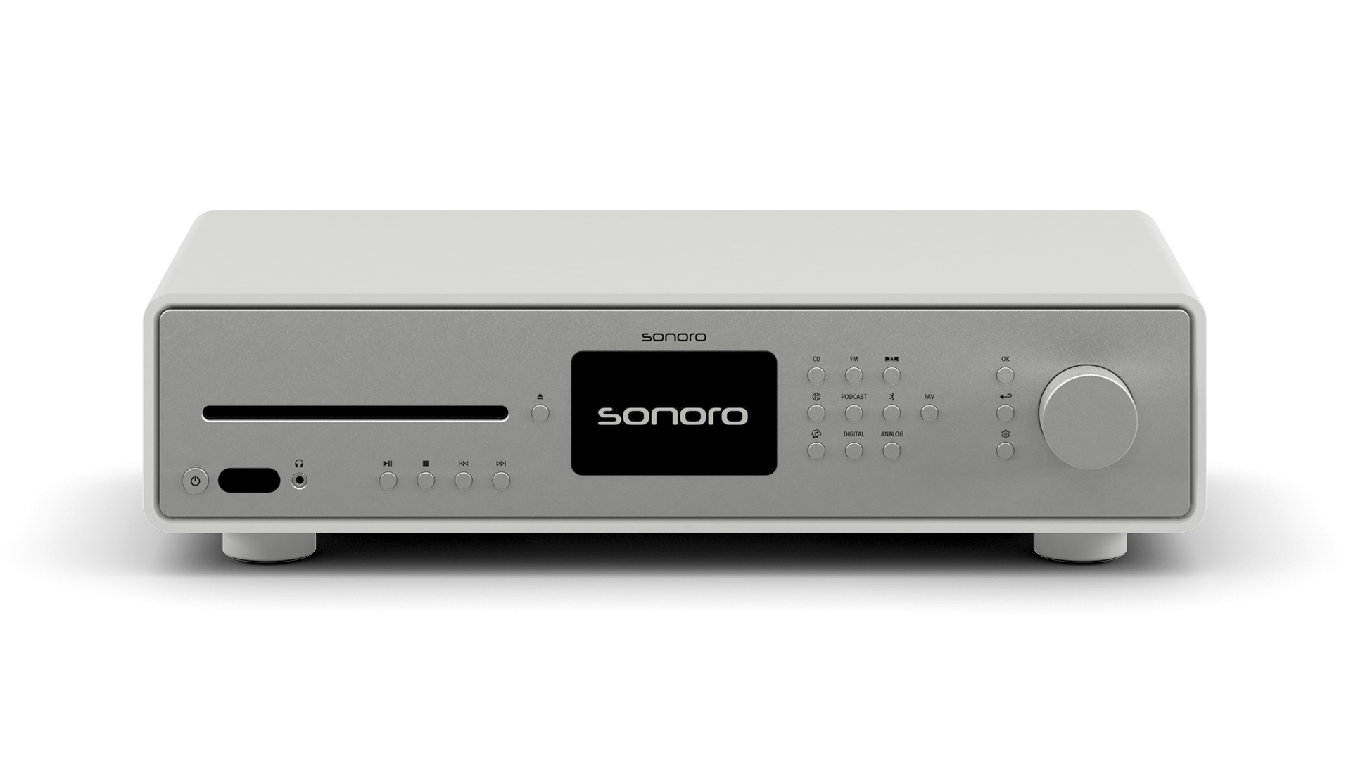 Hi-Res Audio Internet-Receiver MAESTRO Quantum weiß (matt) - silber