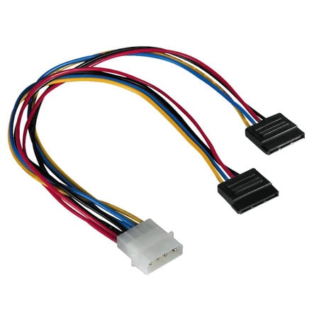 Stromversorgungskabel 5,25" - 2x Serial-ATA