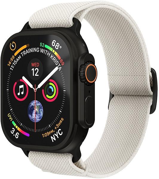 Classic Nylon Loop - Armband für Apple Watch 44 / 45 / 46 / 49mm, One Size, Cream Black