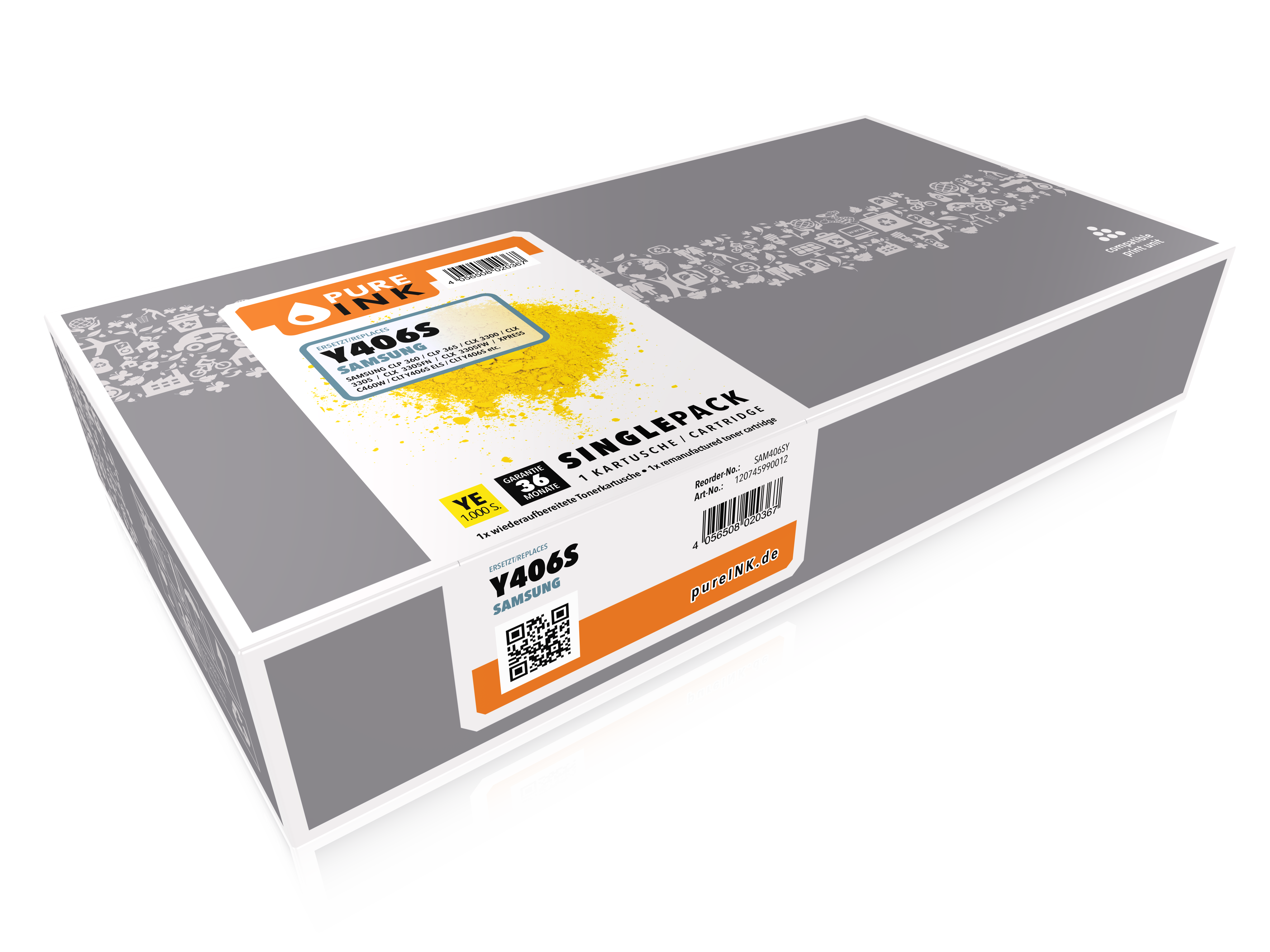 Samsung CLT-K406S Gelb Toner