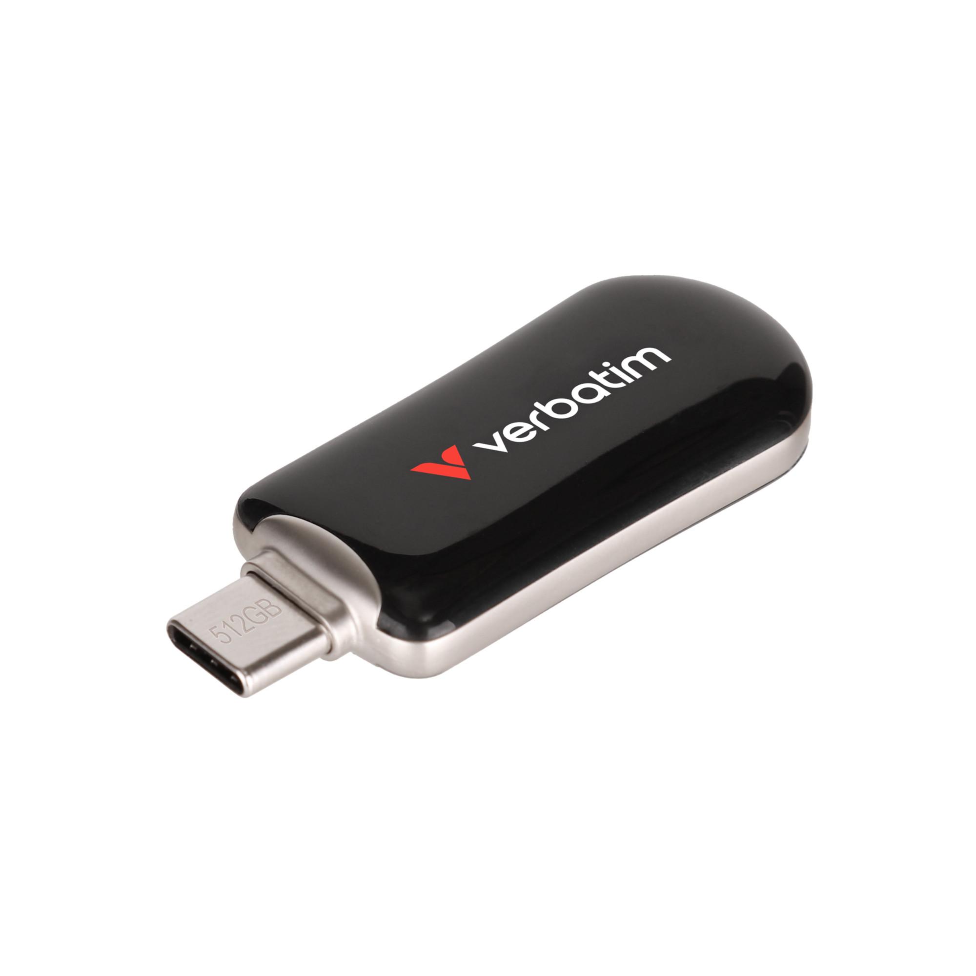 Plectra USB-Stick 512 GB, USB-C, Schwarz
