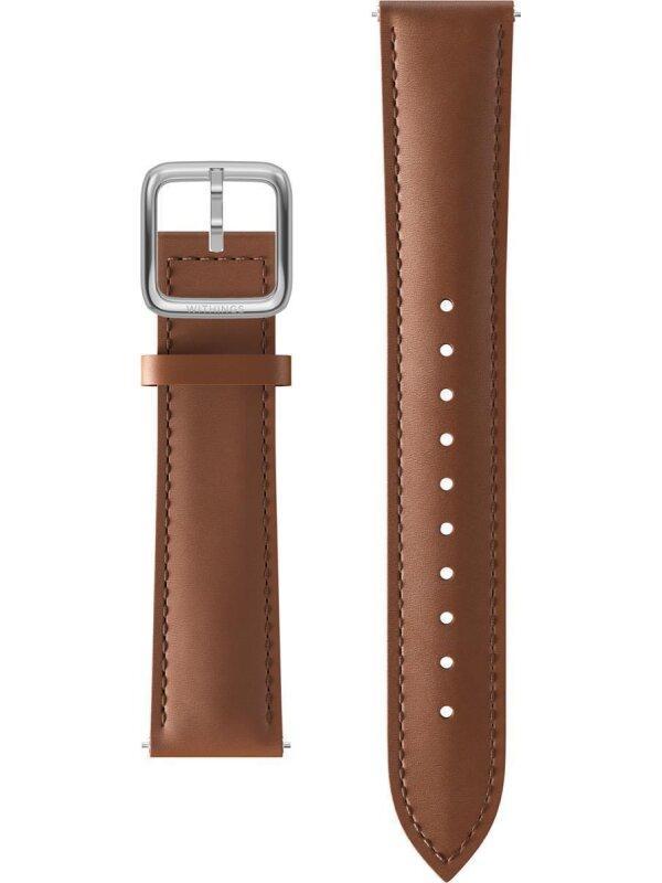 Leather Wristband 18mm Braun Armband