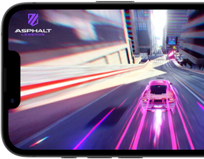 Ein iPhone 17e, auf dem ein Rennspiel gespielt wird