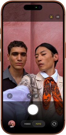 iPhone 17 Pro, Vorderansicht, Automatische Ausrichtung für Fotos Feature