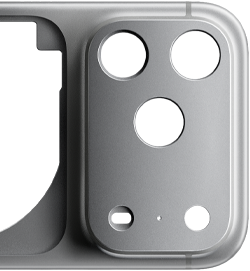 iPhone 17 Pro, Rückseite, geschmiedetes Aluminium Unibody Gehäuse