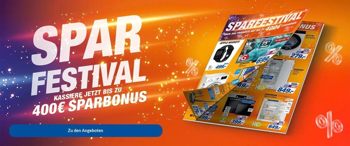 Sparfestival Kassiere jetzt bis zu 400€ Sparbonus