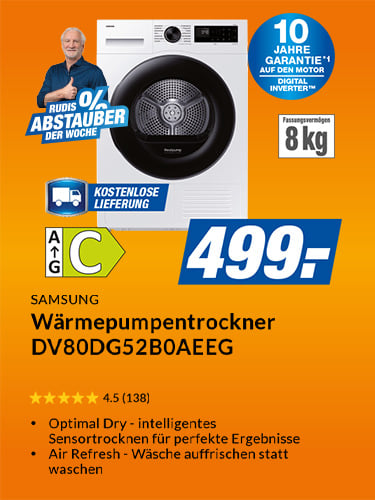 Samsung Wärmepumpentrockner DV80DG52B0AEEG
