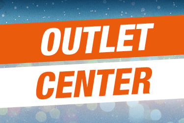 Banner mit der Aufschrift: Outlet Center