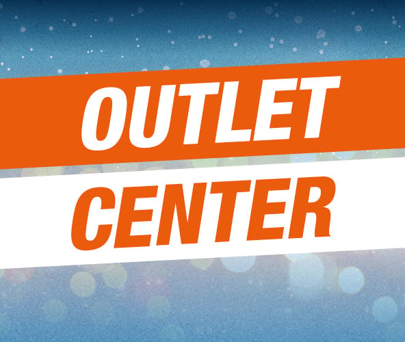 Banner mit der Aufschrift: Outlet Center
