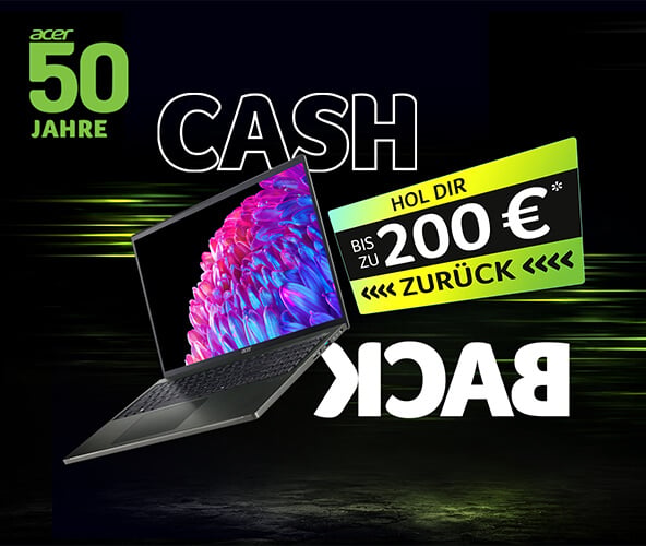 Acer Cashback Aktion