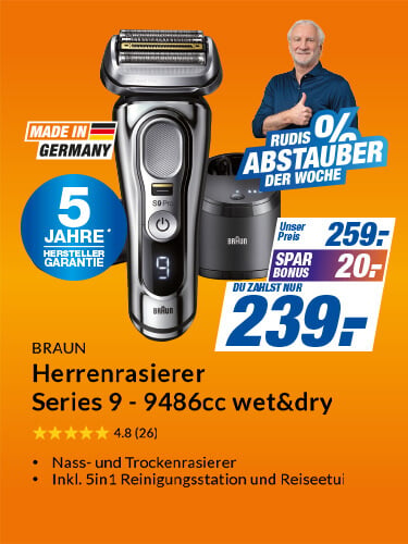 Braun Herrenrasierer Series 9 - 9486cc wet&dry
