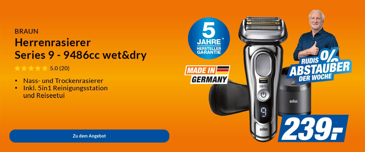 Braun Herrenrasierer Series 9 - 9486cc wet&dry
