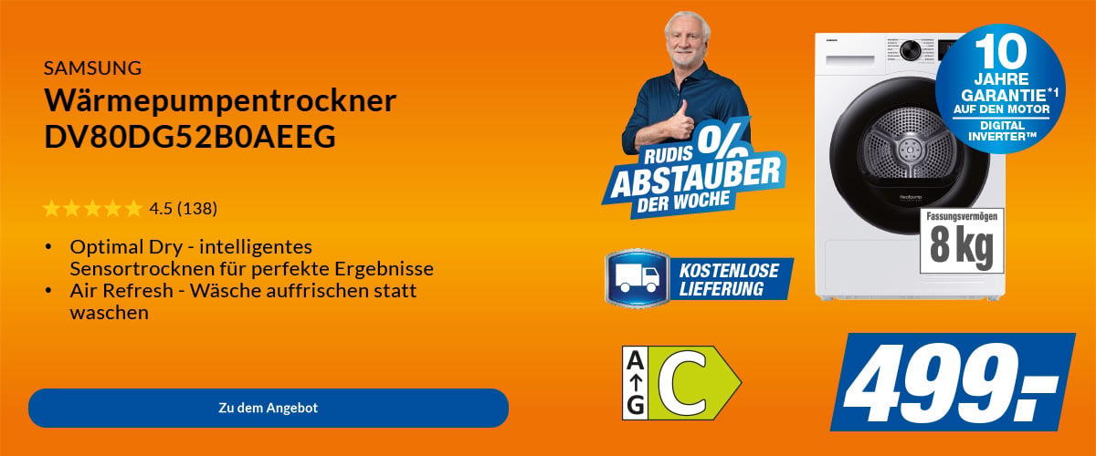 Samsung Wärmepumpentrockner DV80DG52B0AEEG
