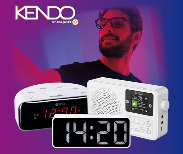 KENDO Portable Radio & Wecker