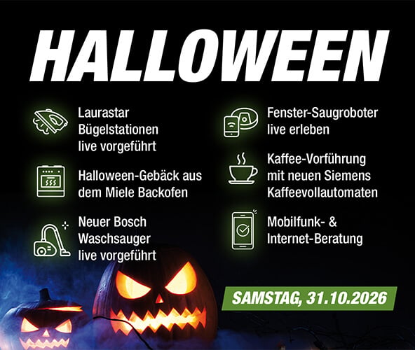 Halloween Aktion mit Live Vorführung 