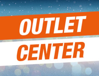 Banner mit der Aufschrift: Outlet Center
