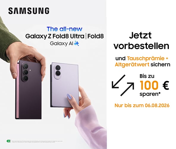 Entdecke die neuen Galaxy Z Fold8 Ultra und Fold8