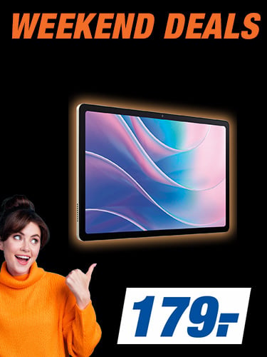 WEEKEND DEALS
VIELE TOP-ANGEBOTE. NUR FÜR KURZE ZEIT
z. B. ACER Iconia A12
