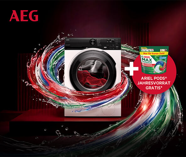 AEG Ariel Pods Zugabe-Aktion