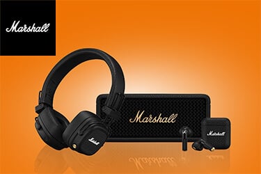 Marshall-Lautsprecher und Kopfhörer