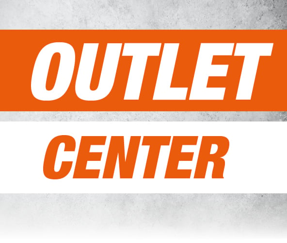 Banner mit der Aufschrift: Outlet Center