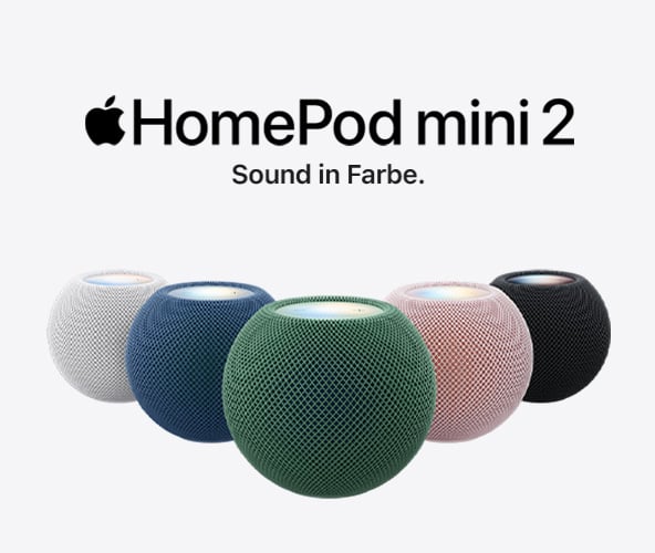 HomePod mini 2
Sound in Farbe.
Ab sofort vorbestellen. Erhältlich ab 30.10. 8 Uhr.