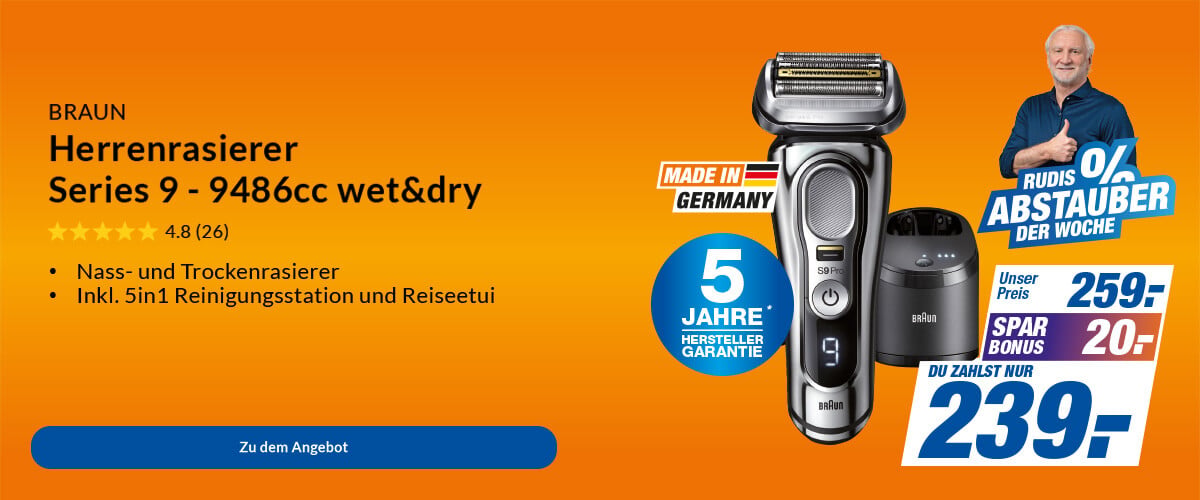 Braun Herrenrasierer Series 9 - 9486cc wet&dry
