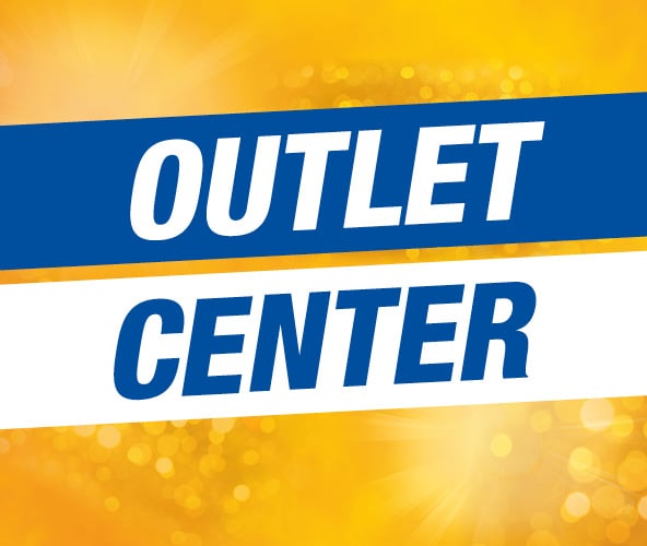 Banner mit der Aufschrift: Outlet Center