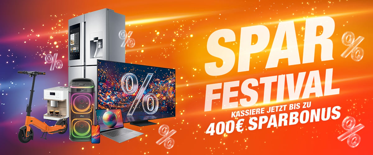 SPARFESTIVAL
Bis zu 400 € Sparbonus kassieren