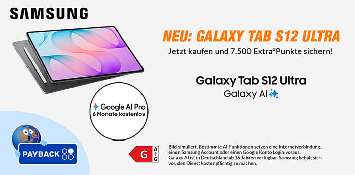Samsung Tab S12 + Keyboard Cover