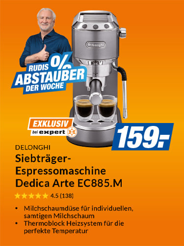 delonghi Siebträger-Espressomaschine Dedica Arte EC885.M
