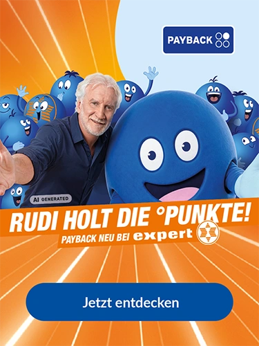 Rudi holt die °Punkte – PAYBACK neu bei expert!