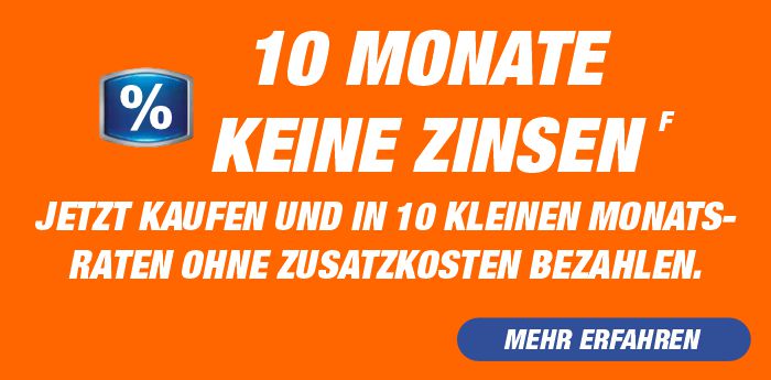 0% Finanzierung: Jetzt kaufen und in 10 kleinen Monatsraten ohne Zusatzkosten bezahlen